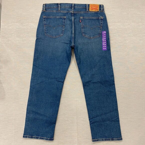 Levi's 505 Jeans Mens 40 x 30 Straight Leg Regular Fit Medium Wash Denim Pants - Picture 3 of 13